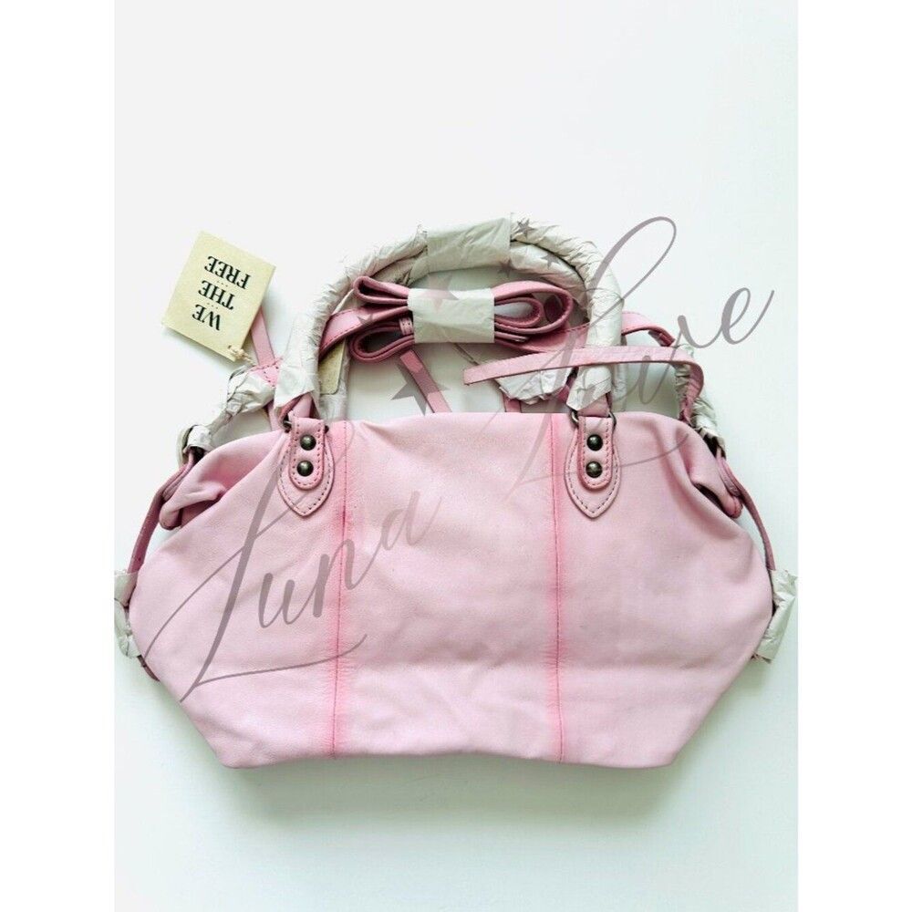 FREE PEOPLE We The Free Baby Emerson Tote Bag In 🔥 Peony 🔥 NWT - Picture 7 of 12
